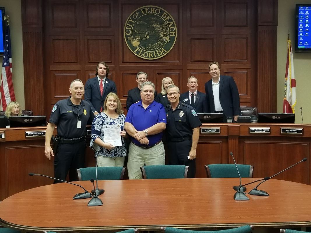On April 3rd, The City of Vero Beach issued a Proclamation to the dedicated dispatchers of the Vero Beach Police Department proclaiming April 8th through April 14th as 